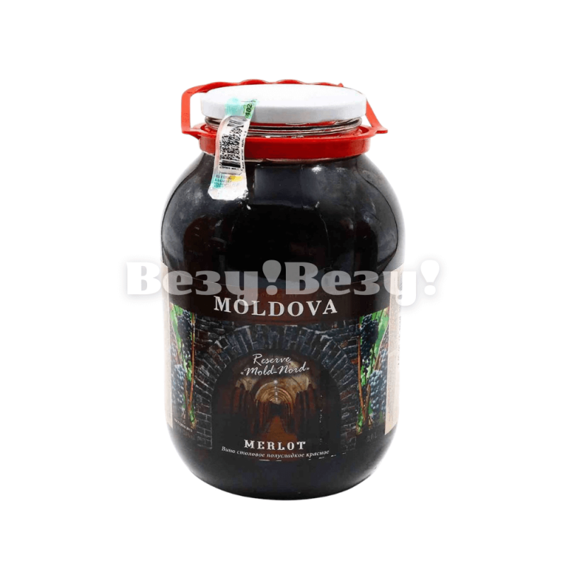 Вино Merlot красное полусладкое