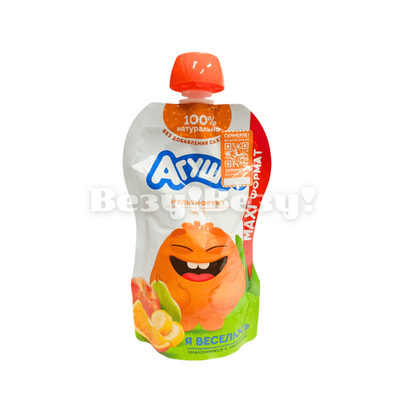 Пюре фруктовое Агуша мультифрукт 160гр (1)