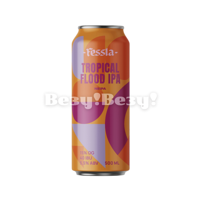 Пиво Tropical Flood IPA банка 0,5л