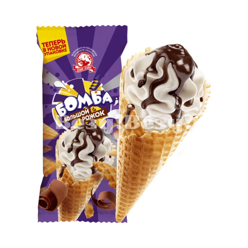 мороженое Бомба рожок большой