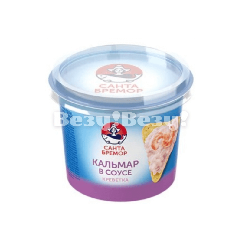 Паста с кальмаром Кальмар рубленый в сливочном соусе с креветкой 150г