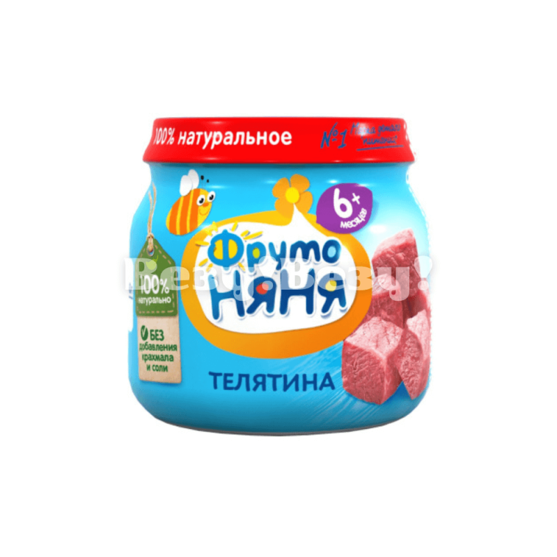 Пюре ФрутоНяня телятина 80г